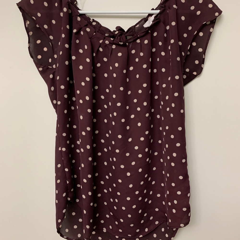 Lauren Conrad Pleated Blouse